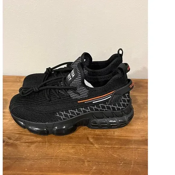 Steel Toe Safety Sneakers Black Knit Work Shoes NWOT EU 36–37 US Mens 5 - Picture 4 of 9